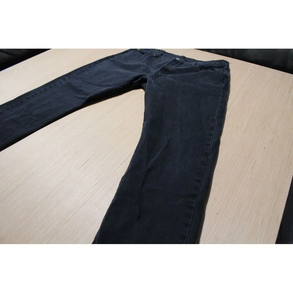 Levi's Jeans Mens 40x30 Black Denim 501 Orginal‎ Fit Stretch American Cowboy
